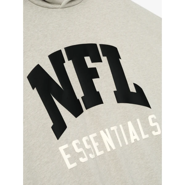 Fear of God Essentials NFL Sport Hoodie in Heather Stone | Sweatshirts | Coveti
