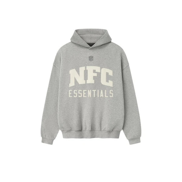 Fear of God Essentials National Sport Hoodie in Concrete Heather | Coveti