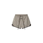 Fear of God Essentials Nylon Checkered Gym Short in Seal Fear of God Essentials Nylon Checkered Gym Short in Seal | Coveti