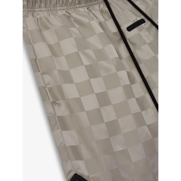 Fear of God Essentials Nylon Checkered Gym Short in Seal | Shorts | Coveti