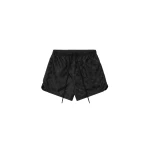 Fear of God Essentials Nylon Checkered Gym Short in Vintage Black | Coveti