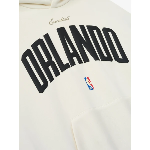 Fear of God Essentials Orlando Magic 90s Hoodie in Cream White | Sweatshirts | Coveti