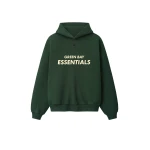Fear of God Essentials Packers 90s Relaxed Hoodie in Forest | Coveti