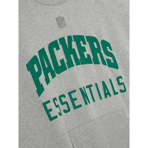 Fear of God Essentials Packers Sport Crewneck in Concrete Heather | Sweatshirts | Coveti