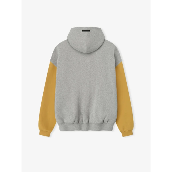 Fear of God Essentials Packers Sport Hoodie in Concrete Heather and Canyon | Sweatshirts | Coveti