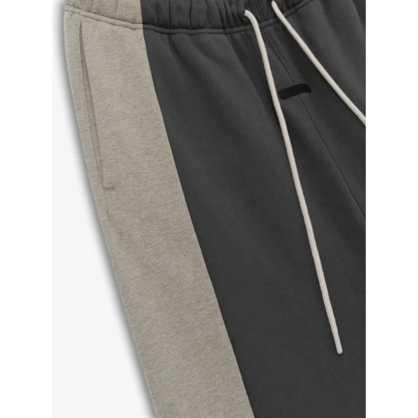 Fear of God Essentials Panelled Lounge Pant in Iron Grey and Seal Heather | Pants | Coveti