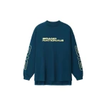 Fear of God Essentials Panelled Modern Long Sleeve Tee in Washed Night Sea | Coveti