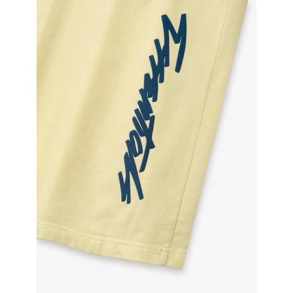 Fear of God Essentials Panelled Modern Tee in Washed Sulphur | T-shirts & vests | Coveti
