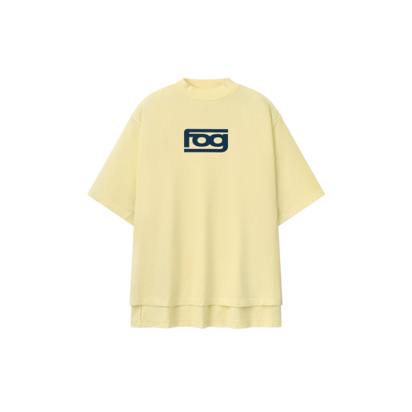 Fear of God Essentials Panelled Modern Tee in Washed Sulphur | Coveti