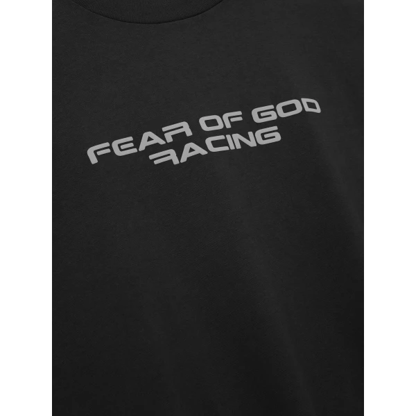 Fear of God Essentials Panelled Modern Tee in Washed Vintage Black | T-shirts & vests | Coveti