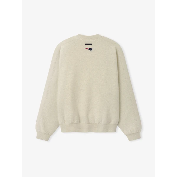 Fear of God Essentials Patriots 90s Relaxed Crewneck in Marble Heather | Sweatshirts | Coveti