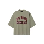 Fear of God Essentials Patriots Merch Tee in Seal Heather | Coveti