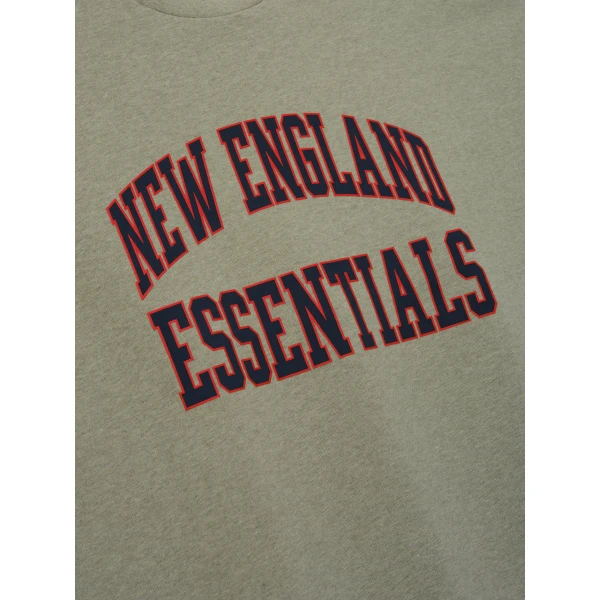 Fear of God Essentials Patriots Merch Tee in Seal Heather | T-shirts & vests | Coveti