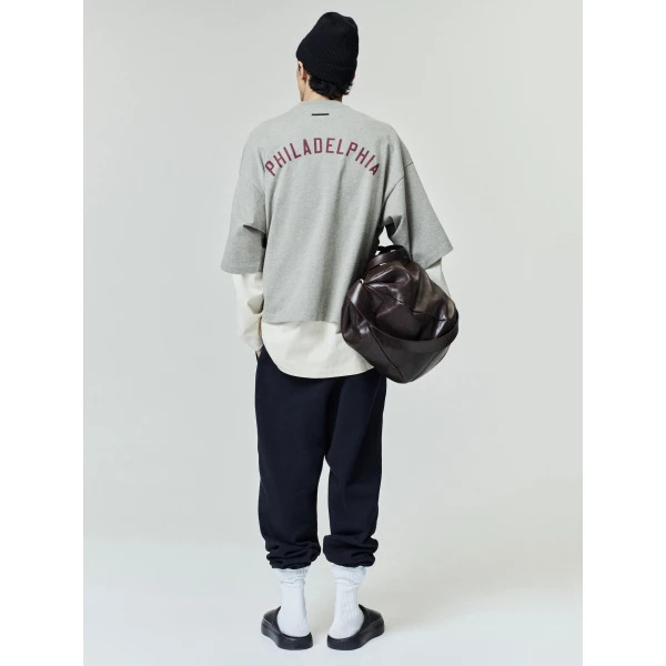 Fear of God Essentials Phillies Merch Tee in Seal Heather | T-shirts & vests | Coveti
