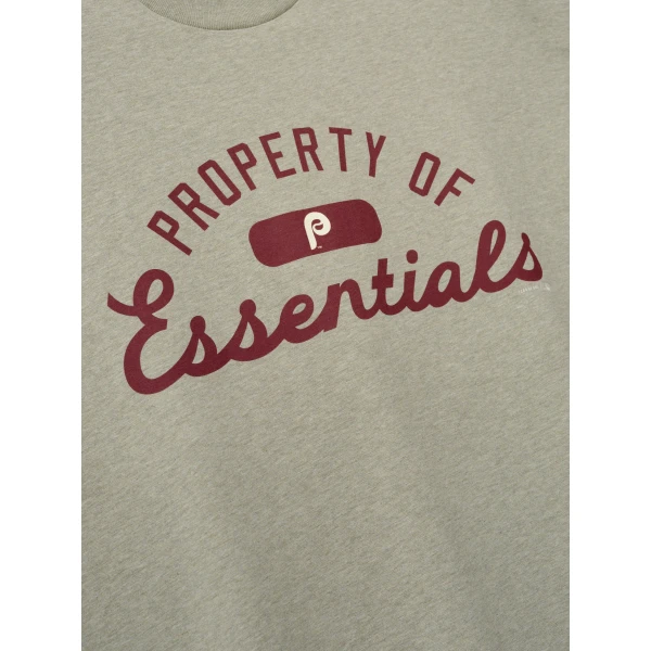 Fear of God Essentials Phillies Merch Tee in Seal Heather | T-shirts & vests | Coveti