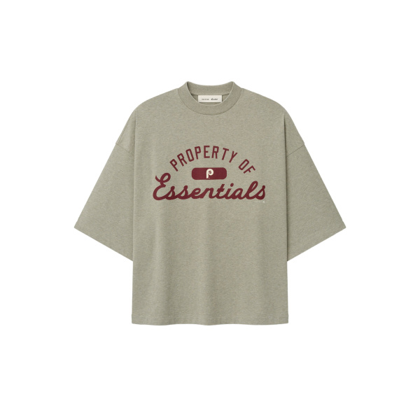 Fear of God Essentials Phillies Merch Tee in Seal Heather | Coveti
