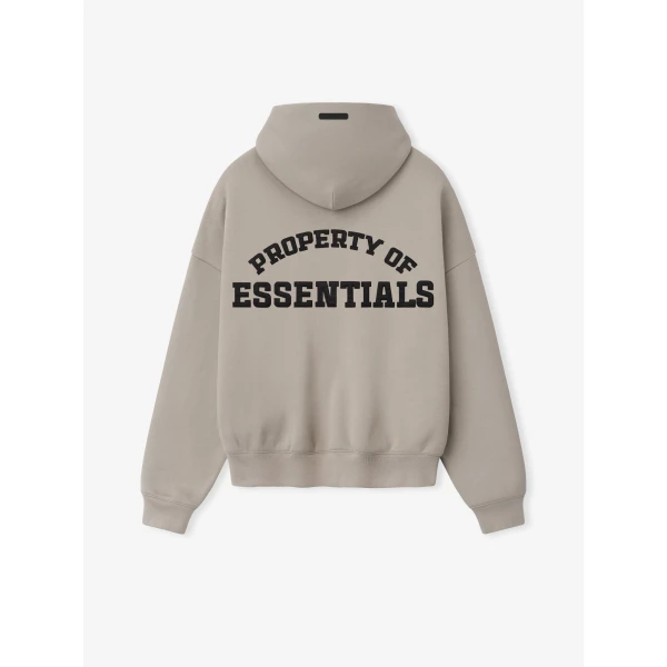 Fear of God Essentials Property Lounge Half Zip Hoodie in Seal | Sweatshirts | Coveti