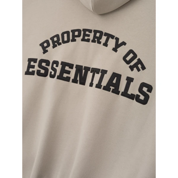 Fear of God Essentials Property Lounge Half Zip Hoodie in Seal | Sweatshirts | Coveti