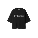 Fear of God Essentials Racing Merch Tee in Washed Vintage Black | Coveti