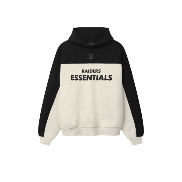 Fear of God Essentials Raiders 90s Relaxed Hoodie in Marble Heather | Coveti