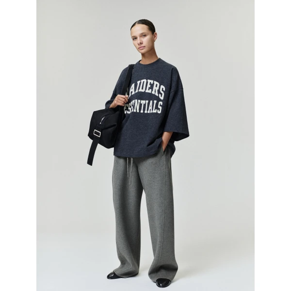 Fear of God Essentials Raiders Merch Tee in Iron Grey Heather | T-shirts & vests | Coveti