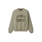 Fear of God Essentials Rams 90s Relaxed Crewneck in Seal Heather | Coveti