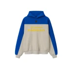 Fear of God Essentials Rams 90s Relaxed Hoodie in Vanilla Heather | Coveti