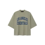 Fear of God Essentials Rams Merch Tee in Seal Heather | Coveti