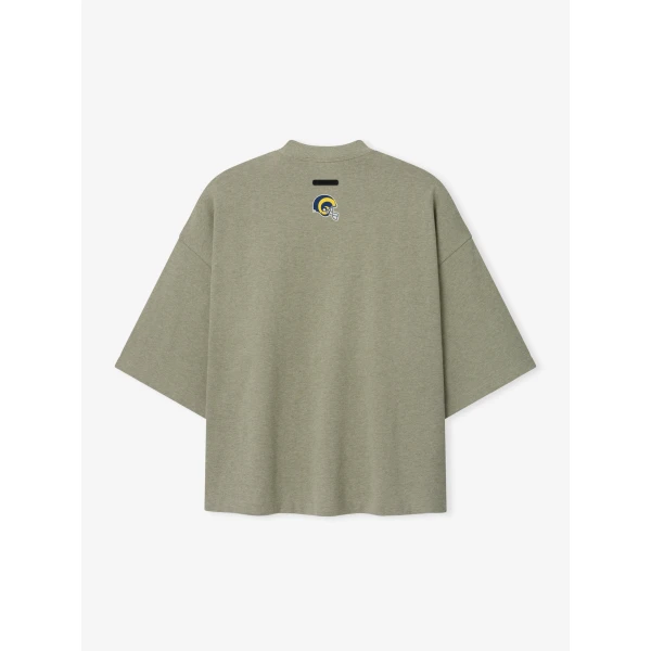 Fear of God Essentials Rams Merch Tee in Seal Heather | T-shirts & vests | Coveti