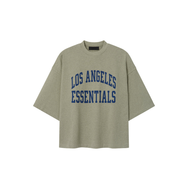 Fear of God Essentials Rams Merch Tee in Seal Heather | Coveti