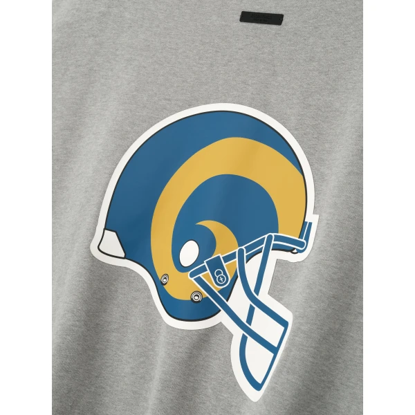 Fear of God Essentials Rams Sport Crewneck in Concrete Heather | Sweatshirts | Coveti