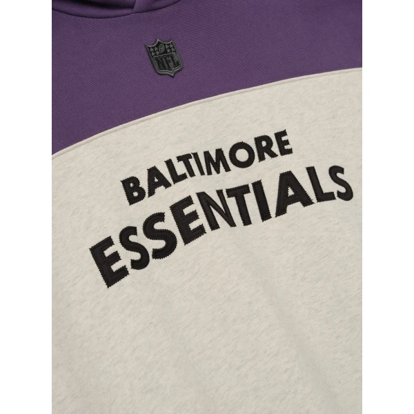 Fear of God Essentials Ravens 90s Relaxed Hoodie in Marble Heather | Sweatshirts | Coveti