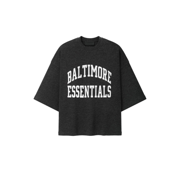 Fear of God Essentials Ravens Merch Tee in Iron Grey Heather | Coveti