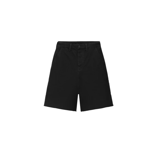 Fear of God Essentials Raw Cut 5-Pocket Short in Overdyed Black | Coveti