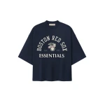 Fear of God Essentials Red Sox American League Merch Tee in Dark Sapphire | Coveti