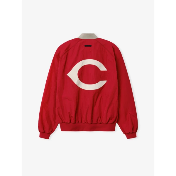 Fear of God Essentials Reds Half Zip Pullover in Stone Red and Seal Rib | Sweatshirts | Coveti