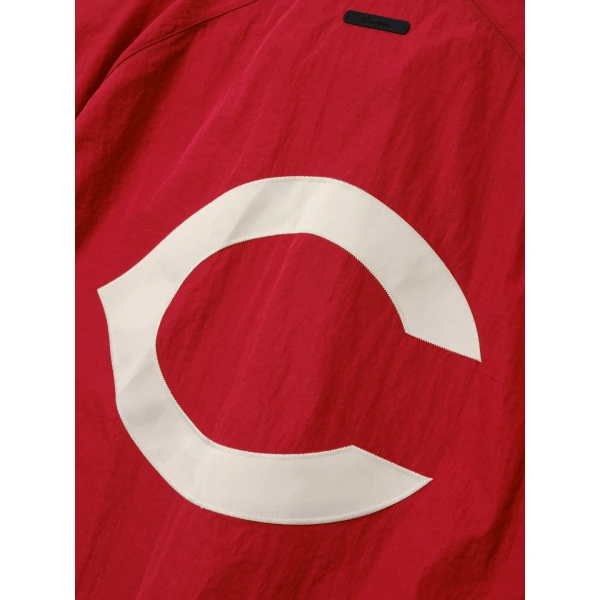 Fear of God Essentials Reds Half Zip Pullover in Stone Red and Seal Rib | Sweatshirts | Coveti