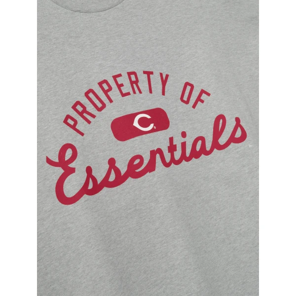 Fear of God Essentials Reds Merch Tee in Concrete Heather | T-shirts & vests | Coveti