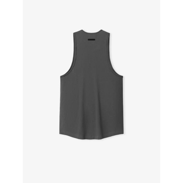 Fear of God Essentials Ribbed Essential Tank in Iron Grey | T-shirts & vests | Coveti
