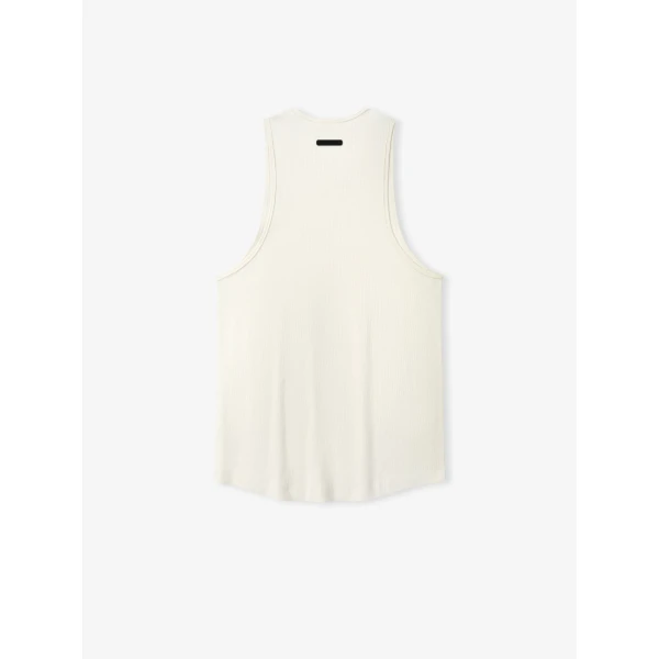 Fear of God Essentials Ribbed Essential Tank in Ivory | T-shirts & vests | Coveti