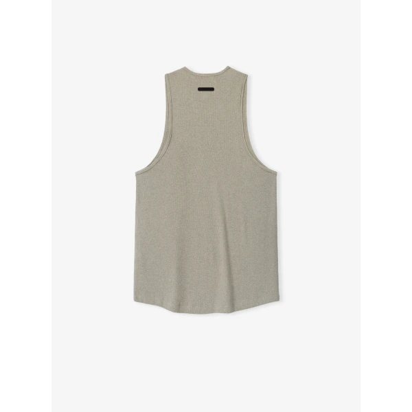 Fear of God Essentials Ribbed Essential Tank in Seal Heather | T-shirts & vests | Coveti
