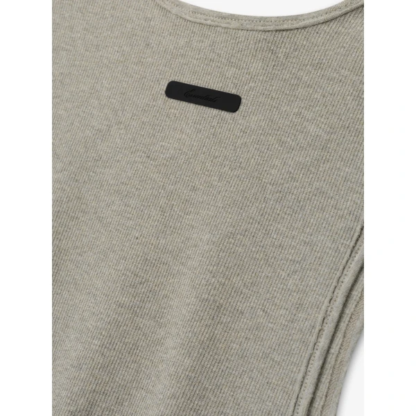 Fear of God Essentials Ribbed Essential Tank in Seal Heather | T-shirts & vests | Coveti