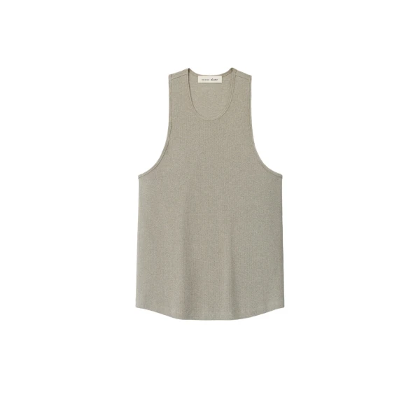 Essentials Ribbed Essential Tank in Seal Heather