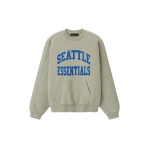 Fear of God Essentials Seahawks 90s Relaxed Crewneck in Seal Heather | Coveti