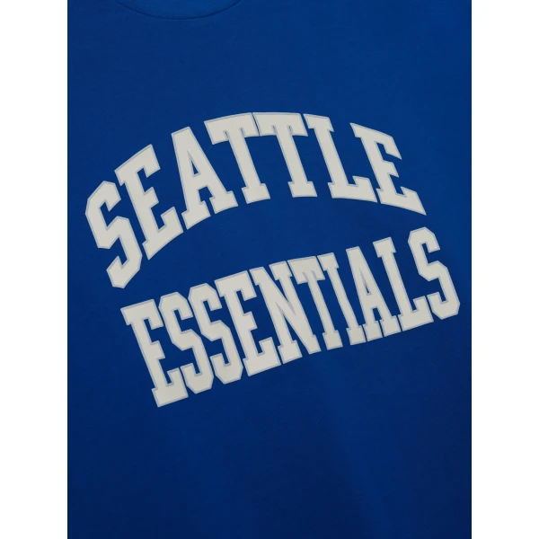 Fear of God Essentials Seahawks Merch Tee in Blue | T-shirts & vests | Coveti