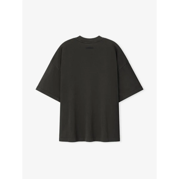Fear of God Essentials Signature 90s Relaxed Tee in Washed Ink Black | T-shirts & vests | Coveti