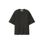 Fear of God Essentials Signature 90s Relaxed Tee in Washed Ink Black | Coveti