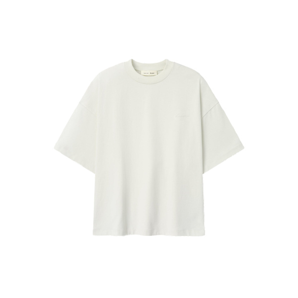 Fear of God Essentials Signature 90s Relaxed Tee in Washed Ivory | Coveti