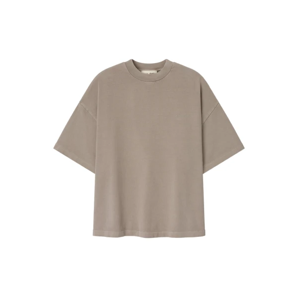 Essentials Signature 90s Relaxed Tee in Washed Stone
