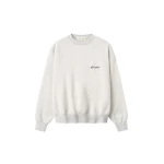 Fear of God Essentials Signature Classic Crewneck Sweatshirt in Oatmeal Heather | Coveti
